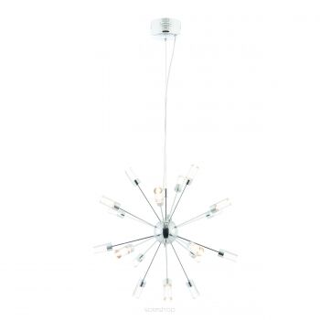 Lampa wisząca GLACIER czarna/transparent ENDON LIGHTING 73046  