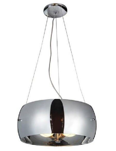 Lampa wisząca Cosmo chrom AZzardo 2901-3PA AZ0845 wykonana jest z metalu oraz szkła o wykończeniu chromowanym