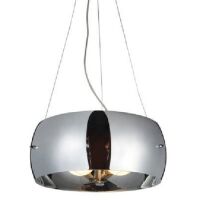 Lampa wisząca Cosmo chrom AZzardo 2901-3PA AZ0845 wykonana jest z metalu oraz szkła o wykończeniu chromowanym