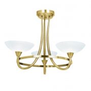 Lampa sufitowa CAGNEY antyczny mosiądz, biały ENDON LIGHTING CAGNEY-3AB  