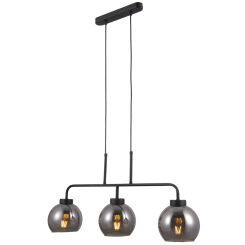 Lampa wisząca POGGI PND-28028-3  Italux Nowoczesna dymione klosze