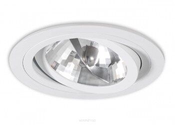 Lampa sufitowa wpuszczana Puro Bianco Orlicki Okrągła biała techniczna