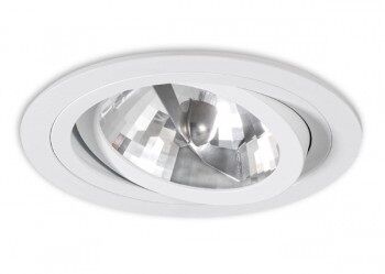 Lampa sufitowa wpuszczana Puro Bianco Orlicki Okrągła biała techniczna