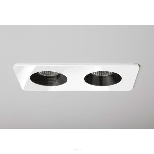 Lampa sufitowa wpuszczana ASTRO Vetro Twin 5748 podwójna biała techniczna IP65 2x LED