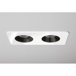 Lampa sufitowa wpuszczana ASTRO Vetro Twin 5748 podwójna biała techniczna IP65 2x LED