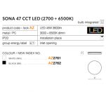Lampa sufitowa  SONA 47 CCT AZ2761 nowoczesna oprawa w kolorze białym z funkcją zmiany barwy światła - 2