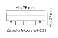 Słupek ogrodowy FAN GL 11204 Nowoczesny szary 50 cm IP54 SU-MA - 3