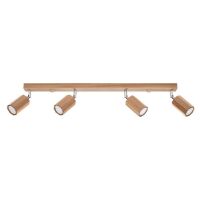 Lampa sufitowa ZEKE SL.1031 Sollux Lighting drewniana 4x GU10 listwa