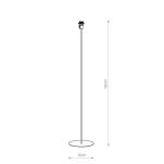 Lampa podłogowa Petit E27 czarna 128cm 8346 - 2