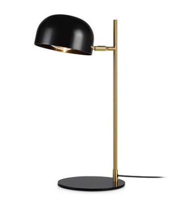 Lampa stołowa POSE 107938 Markslojd MINIMALISTYCZNA w stylu skandynawskim czarny / mosiężny wysokość 49 cm