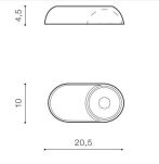 Lampa sufitowa TORONTO AZ4070 AZZARDO RUCHOMA BIAŁA LED 10W - 2