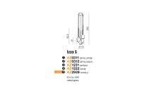 Lampa wisząca Izza 5 AZ2939 Szklane dymione klosze - 3
