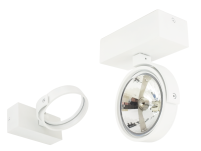 LAMPA SCIENNA -KINKIET LED AR111 BIAŁY RAF - ZESTAW - 6