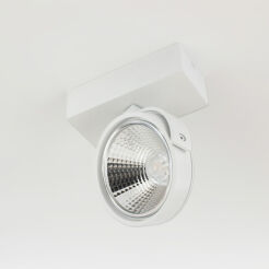 LAMPA SCIENNA -KINKIET LED AR111 BIAŁY RAF - ZESTAW