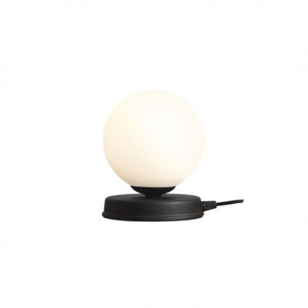 Lampa stołowa BALL SMALL black mleczna kula czarny wariant ALDEX 1076B1_S  