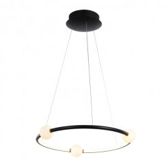 Lampa wisząca LOZANNA PND-20112035-1A-BL Italux Modernistyczna czarna LED