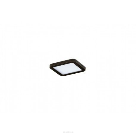 Lampa sufitowa wpuszczana SLIM SQUARE 22 AZzardo CZARNA zaokrąglona 3000K/4000K IP44