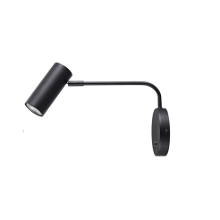 KINKIET ZUMA LINE TUBO 20034-BK Aluminium / Czarny / GU10
