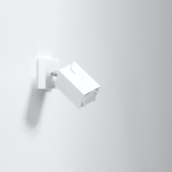 Regulowana Lampa Ścienna Kinkiet MERIDA biały SL.0095 SOLLUX LIGHTING nowoczesny klosze prostokąty