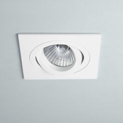 Lampa sufitowa wpuszczana  Taro Adjustable 230V 5642 kwadrat biała techniczna 1240016