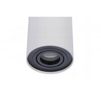 Plafon Bross 1 biały/czarny AZzardo AZ1436 tuba 12,5 wysokość