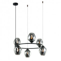 Lampa wisząca ROXANE MDM-4045-6 BK+SG Italux Designerska nowoczesna