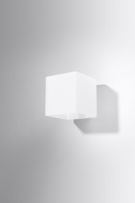 Lampa Ścienna Szklana Tuba Kinkiet rico Biały SL.0212 Nowoczesna klosz z białego szkła