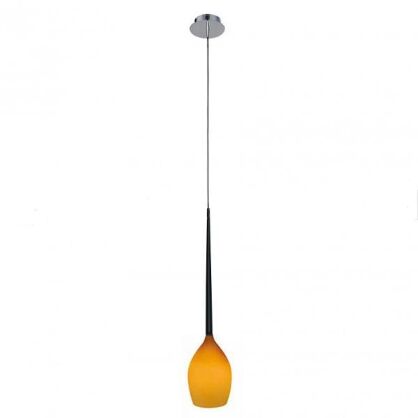 Lampa wisząca Izza 1 amber AZzardo MD1288A-1SO AZ1221 bursztynowy  szklany klosz nowoczesny