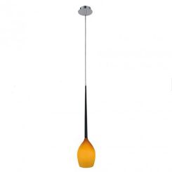 Lampa wisząca Izza 1 amber AZzardo MD1288A-1SO AZ1221 bursztynowy  szklany klosz nowoczesny