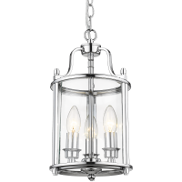 Lampa wisząca New York P03427CH COSMO Light kształtem przypomina latarnię wykonana w stylu nowojorskim