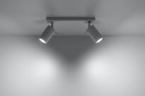 Efektowna lampa sufitowa listwa RING 2 biały SL.0088 SOLLUX LIGHTING nowoczesny klosze tuby - 2