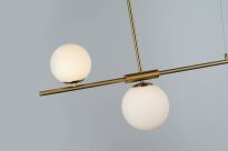 Lampa wisząca SANTANDER AZ4419 Azzardo ZŁOTA Z BIAŁYMI KULAMI - 2