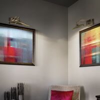 Kinkiet Mirror-20 AP2 OTTONE Ideal Lux  031507  metalowa oprawa w kolorze antycznego mosiądzu idealny nad obraz lustro galeryjka