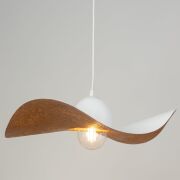 Lampa wisząca KAPELLO 32344 SIGMA kapelusz biały miedziany 55 cm 