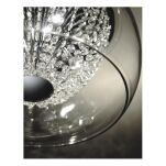 Lampa wisząca Lexus 500 S claro Orlicki Design  CHROMOWANE WYKOŃCZENIE  KLOSZ Z TRANSPARENTNEGO SZKŁA KRYSZTAŁY - 2