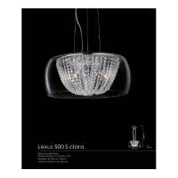 Lampa wisząca Lexus 500 S claro Orlicki Design  CHROMOWANE WYKOŃCZENIE  KLOSZ Z TRANSPARENTNEGO SZKŁA KRYSZTAŁY