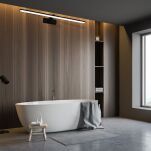 Kinkiet SPLASH BLACK 16W LED ML5723 Milagro ŁAZIENKOWY  CZARNY 80 CM ZAOKRĄGLONY - 2