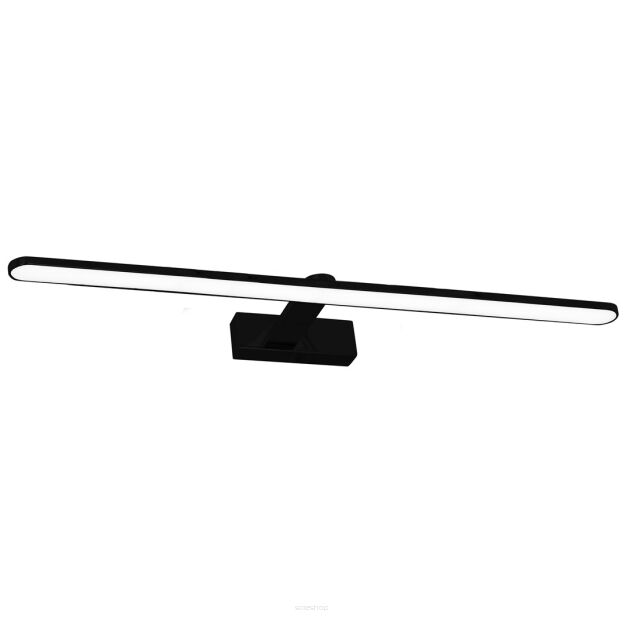 Kinkiet SPLASH BLACK 16W LED ML5723 Milagro ŁAZIENKOWY  CZARNY 80 CM ZAOKRĄGLONY