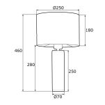 Lampa stołowa ALMADA 4232 Argon elegancka ze złotymi akcentami - 2