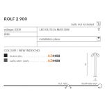 Słupek ogrodowy ROLF 2 IP44 AZ4458 Azzardo 90 cm czarny - 4
