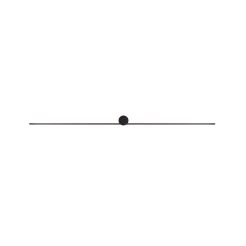 Kinkiet łazienkowy nad lustro LED Pin 15W 700lm 4000K czarny 121cm IP44 8130