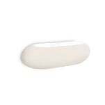 Kinkiet Moris AP2 BIANCO Ideal Lux  034546   posiada metalową oprawę wykończoną w kolorze chromu klosz ze szkłą biały - 2