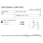 Reflektor do szyny LOLO TRACK 1 LINE AZ4655 Azzardo GU10 biały - 3