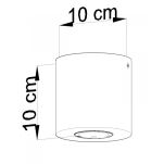 PLAFON ORBIS BETON LOFTOWE OŚWIETLENIE Nowoczesna SL.0488 SOLLUX LIGHTING  - 4