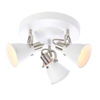 Plafon ALTON 107855 Markslojd Elegancka lampa sufitowa w stylu skandynawskim  BIAŁA