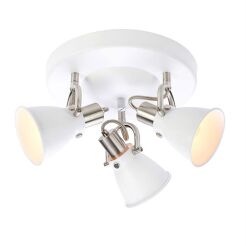 Plafon ALTON 107855 Markslojd Elegancka lampa sufitowa w stylu skandynawskim  BIAŁA