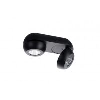 Oprawa natynkowa OJOS 2 AZ4199 Azzardo czarna podwójna LED ruchoma