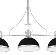 Lampa wisząca ETTORE W3 LUMINA DECO LDP 710-3 (BK+CHR) loftowa czarny chrom 3x E27 - 2