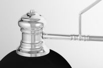 Lampa wisząca ETTORE W3 LUMINA DECO LDP 710-3 (BK+CHR) loftowa czarny chrom 3x E27 - 3