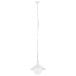 Lampa wisząca ogrodowa ERBA BIS 3296 Argon RETRO IP44 biała